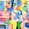 Sekttrinker 90 x 110 cm