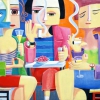 Sekttrinker 90 x110 cm