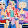 Sekttrinker 2009 90x110cm