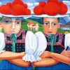 PC031441Schwarzwaldbild Endfassung mit Feuer 2014 Öl 90x110cm